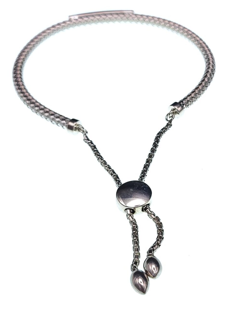 Effy .925 & Diamond Bolo Bracelet .925 Woven Texture - Picture 5 of 6